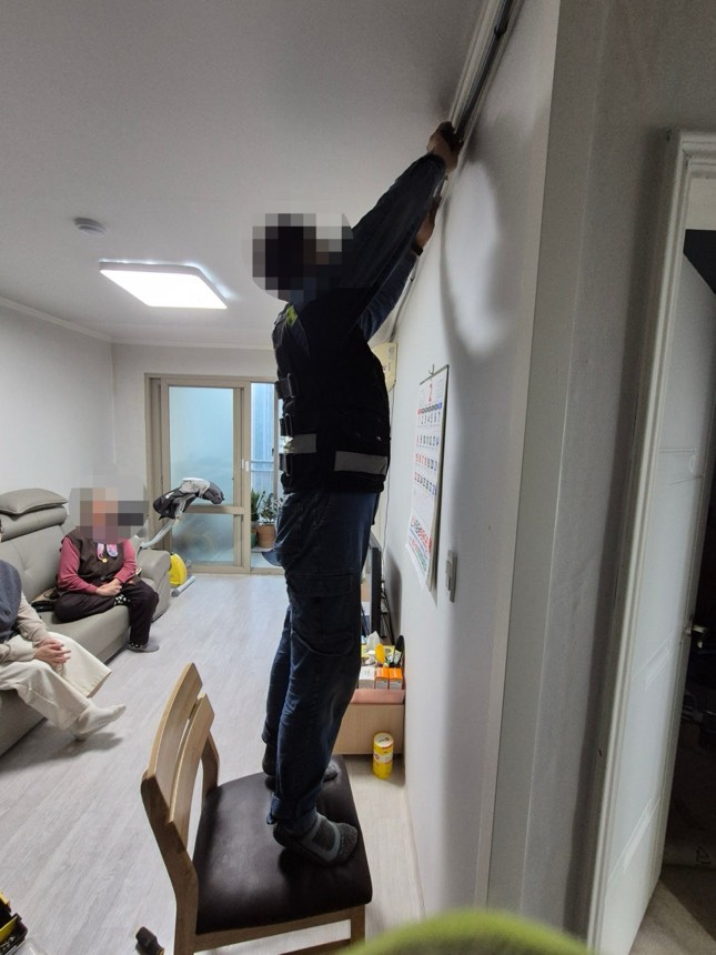 청담동 누수탐지 업체, 아랫집 천장 누수 완벽히 문제 해결