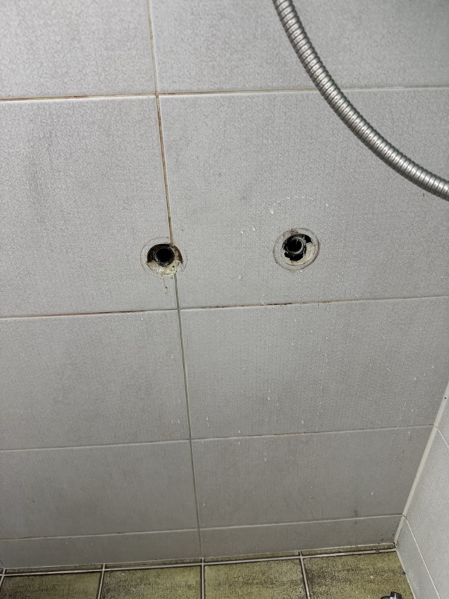 배관누수 시공사례 - 안산 고잔동 누수탐지, 욕실 샤워기 수전 교체 후 미세 물샘 원인 해결